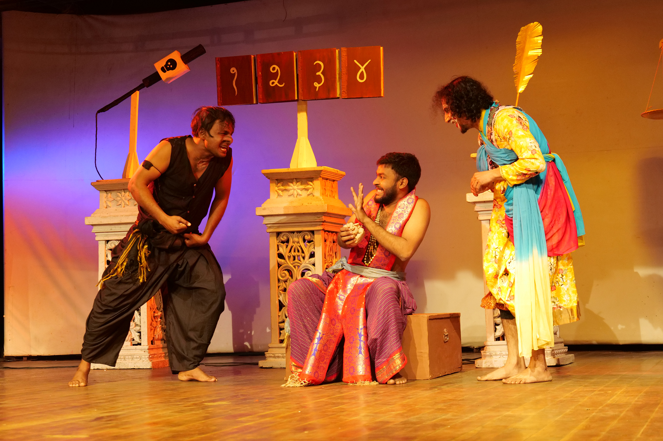 Sanskrit play Dhurtasamagam staged at Sangeet Natak Academy, Lucknow